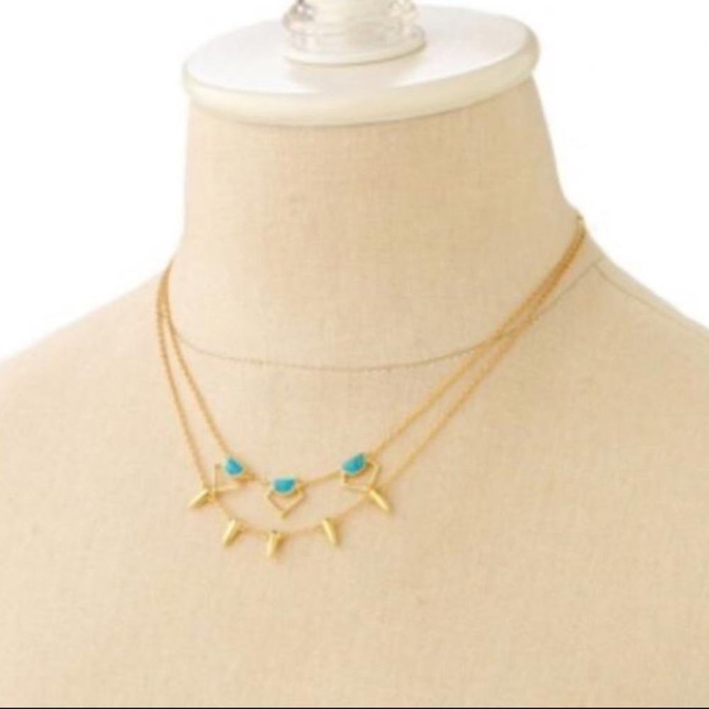 :: S&D Gold/Turquoise Layering Necklace [6 in 1] - Picture 6 of 7